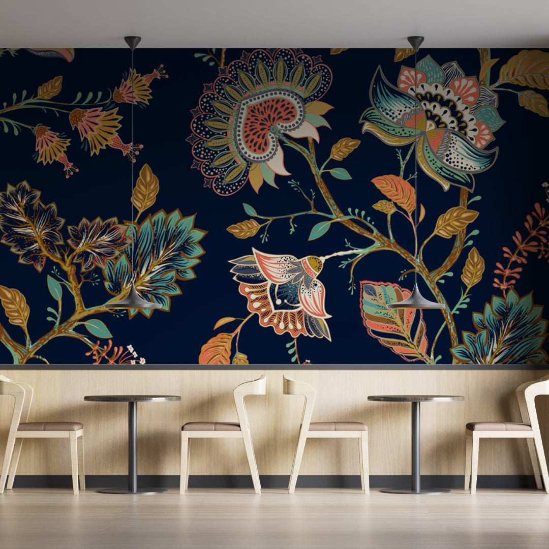 Contemporary Blue Wallpaper