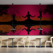 Wall Picture Yoga Dance Room Wallpaper
