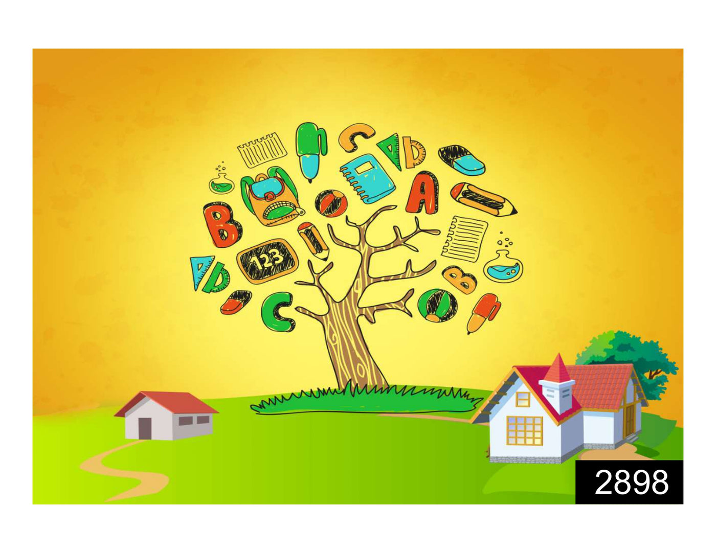 Alphabet Tree Wallpaper for Wall