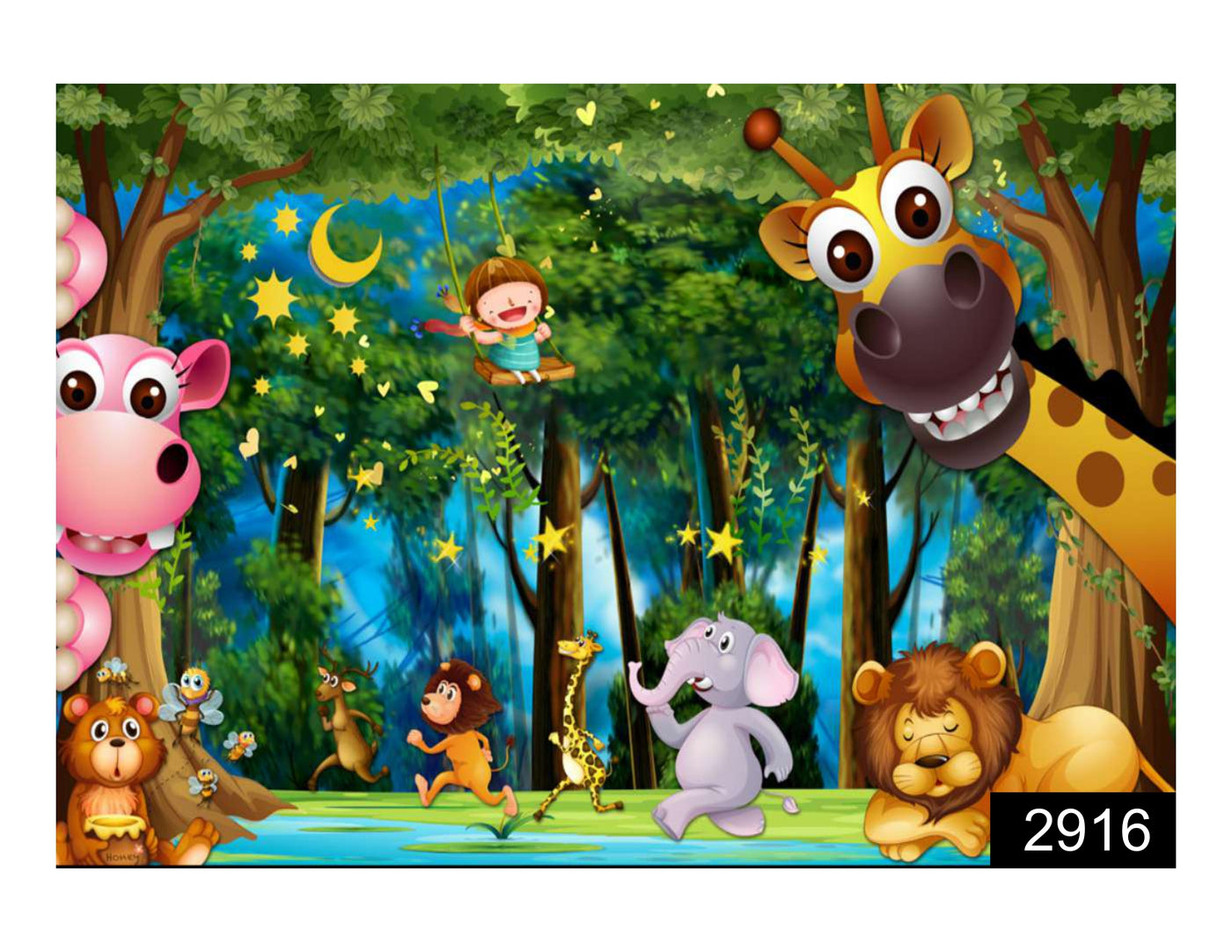 Jungle Family Wallpaper for Wall