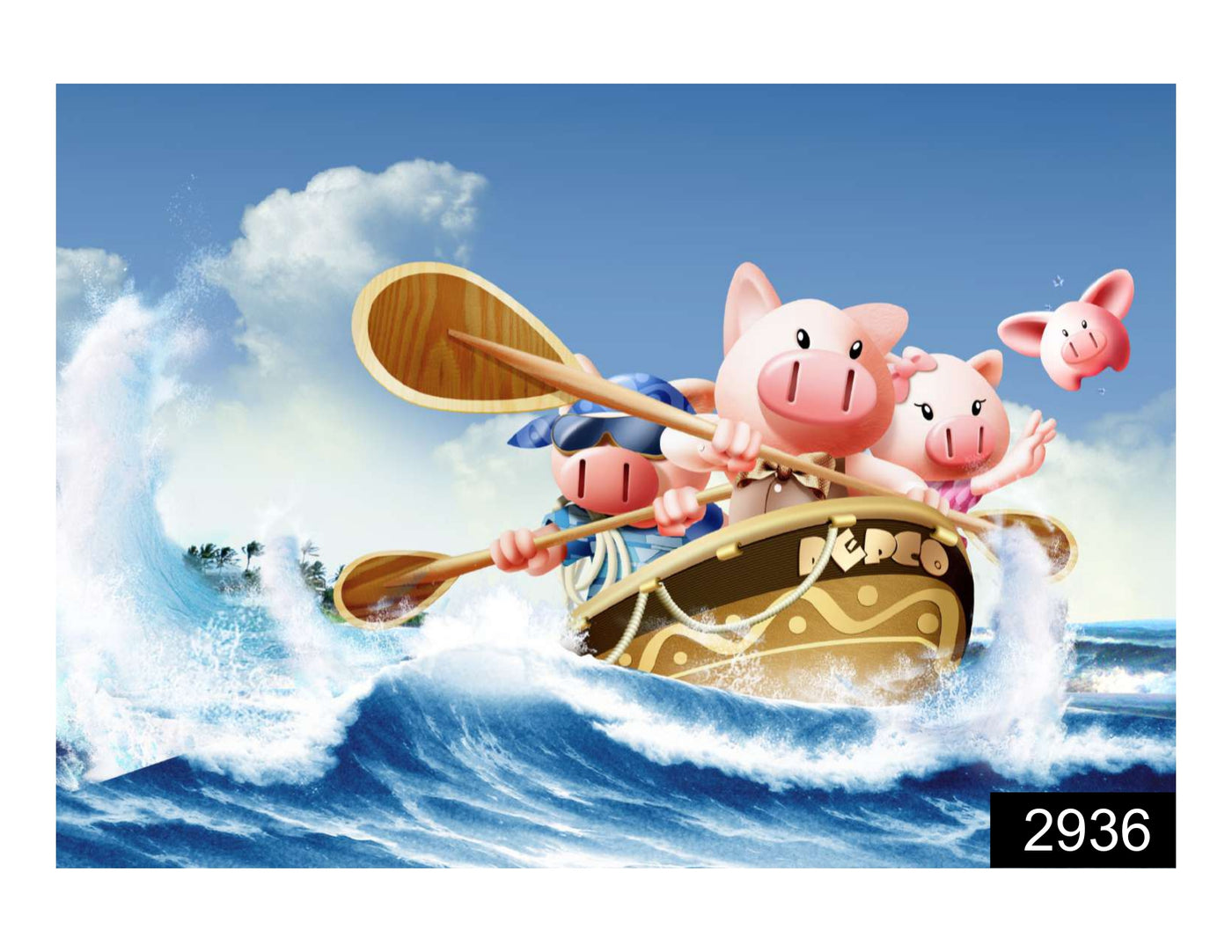 Pigs on Tour Wallpaper for Wall