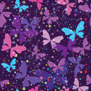 Colourful Butterflys Floral Self Adhesive Sticker For Cabinet
