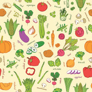 Veggies With Names Customize Wallpaper