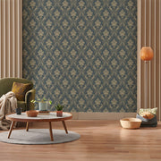 Moksh Brocade Damask Wallpaper