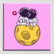 Astronaut Cute Couple Art