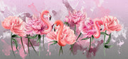 Painted Beautiful flamingos