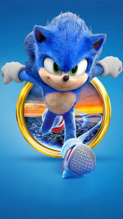 Sonic Anime Self Adhesive Sticker For Door