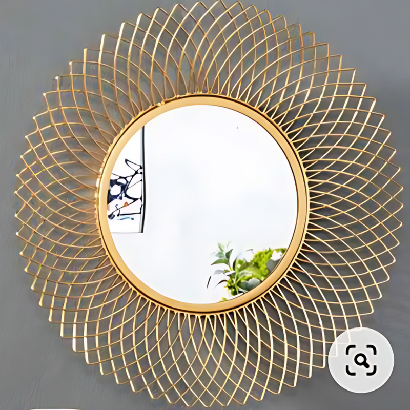 Golden Net Mirror