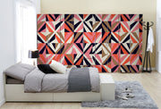 Pink Colour 3D Pattern Self Adhesive Sticker For Wardrobe