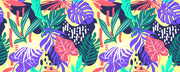 Colourful Leafs Design Self Adhesive Sticker For Cabinet