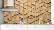 Beautiful Kitchen Tiles Pattern Customised Wallpaper