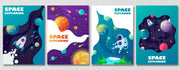Space Wall Art, Set Of 4