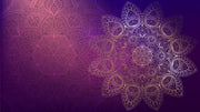 Pink Shaded Golden Mandala Art Self Adhesive Sticker For Table