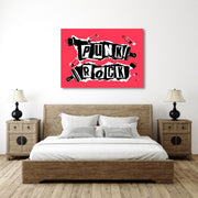 Pink Punk Rock Wall Art