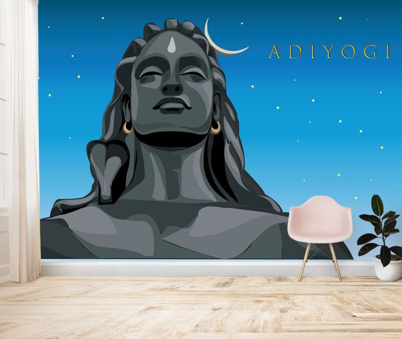 Grey Adiyogi Wallpaper – Myindianthings
