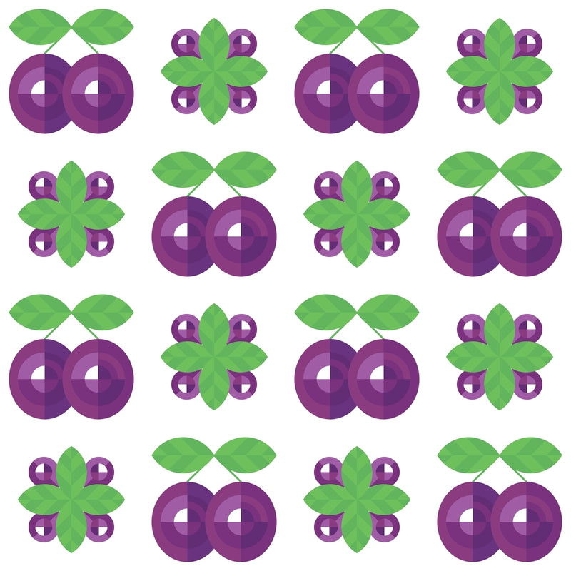 Purple Green Fruit Customize Wallpaper