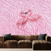 Swan 3D water wallpaper