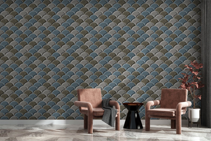 Forever Fish Scale Wallpaper