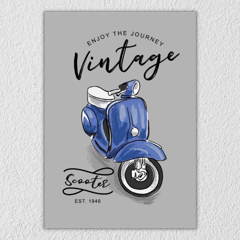 Vintage Scooter Wall Art