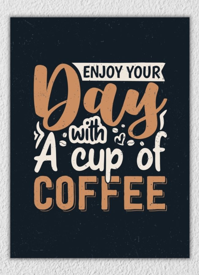Coffee Lovers Quote Wall Art