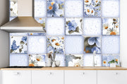 Beautiful Kitchen Tiles Pattern Customised Wallpaper