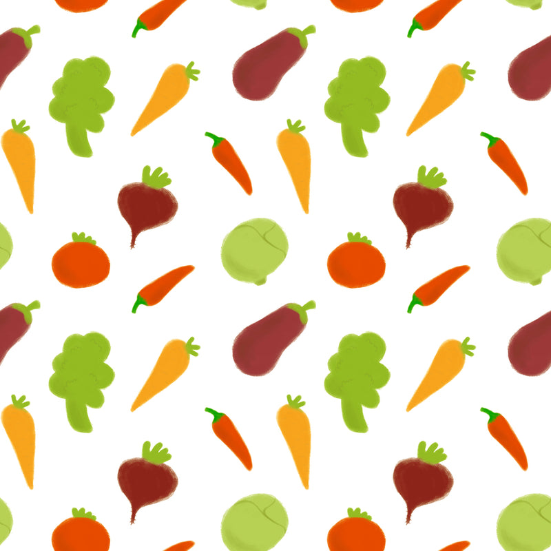 Green Brown Veggies Customize Wallpaper