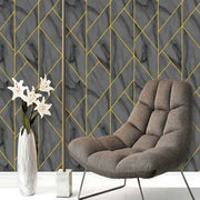 Shine 2 Gold Brass Liner Wallpaper