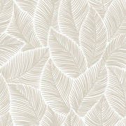 White Leaves Design Self Adhesive Sticker For Cabinet