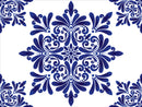 Elegant Sienna Rose Blue Design Wallpaper