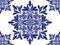 Elegant Sienna Rose Blue Design Wallpaper