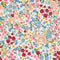 Red And Blue Floral Self Adhesive Sticker For Cabinet