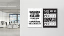 Success motivational quotes Set of 2
