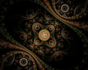 Brown Mandala Art Self Adhesive Sticker For Table