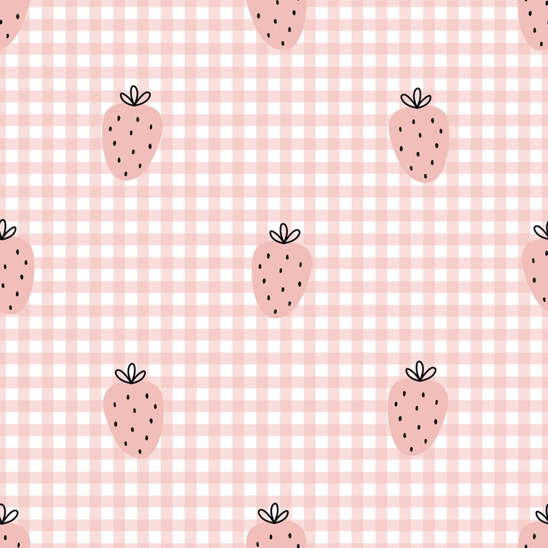 Pink Strawberry Customize Wallpaper