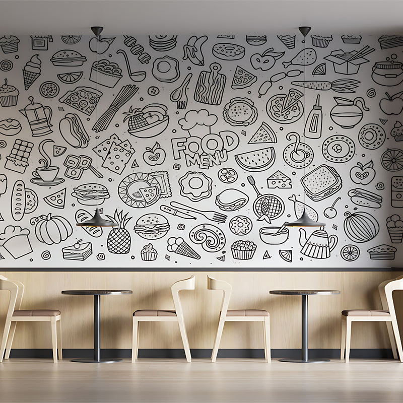 Food Sketch Customize Wallpaper