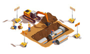 Excavator Construction Wallpaper