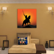 Black Shivaji Silhouette