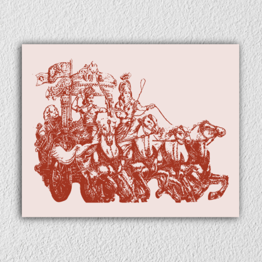 Mahabharat Stensil Art