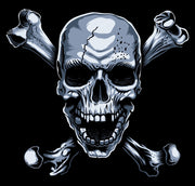 Skull Anime Self Adhesive Sticker Poster