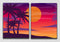 Sunset And Sunrise Wall Art 2, Set Of 2