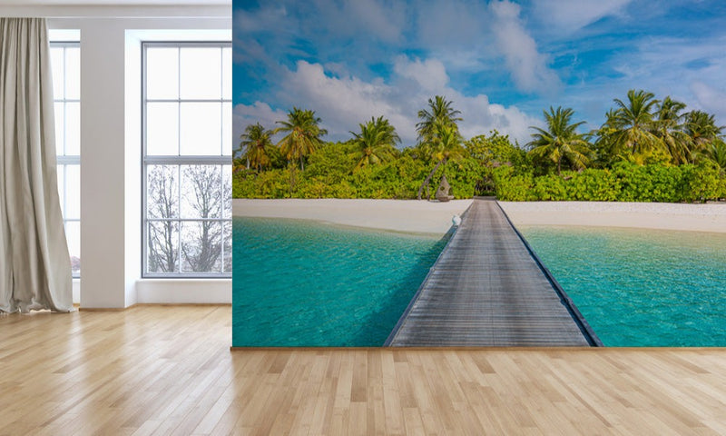 Tropical Beach Landscape Wallpaper