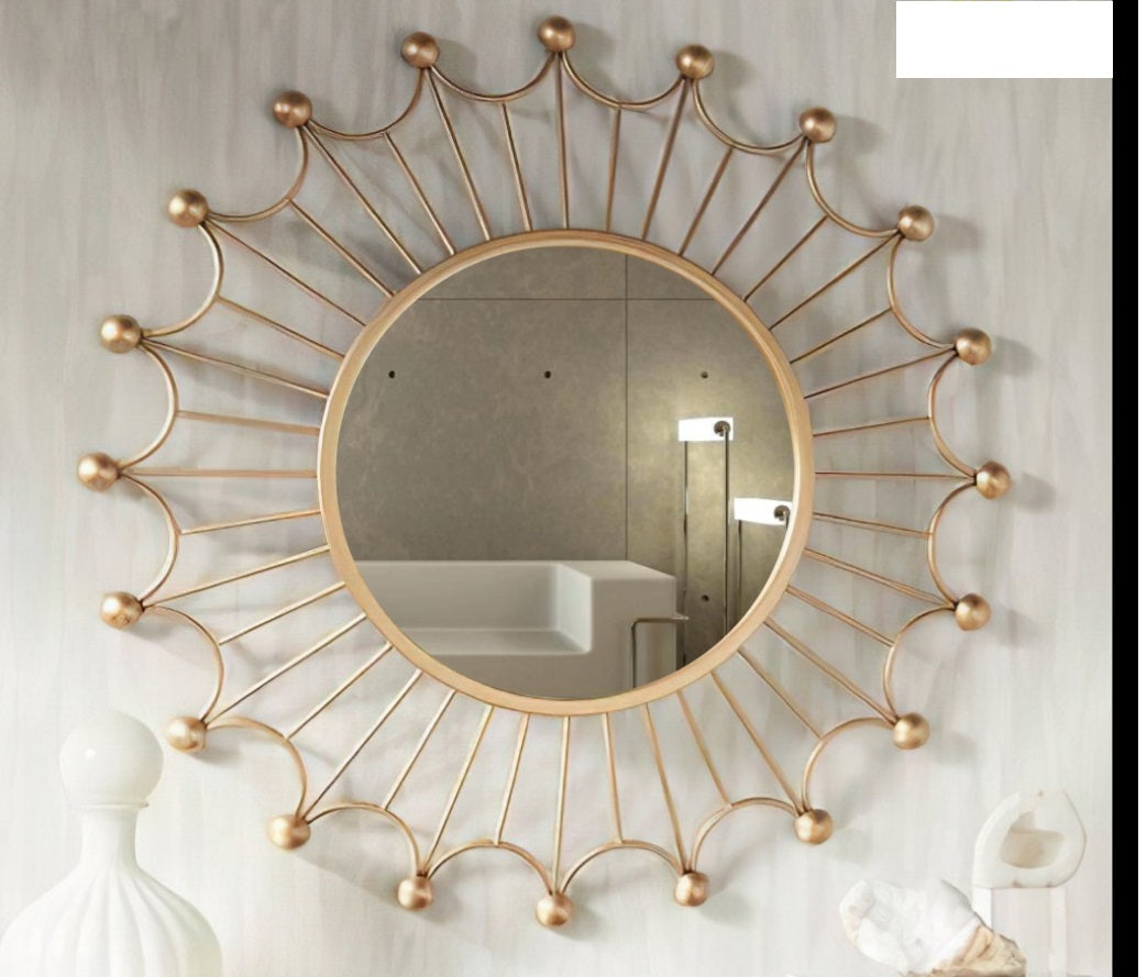 Aesthetic hanging wall mirror room decor