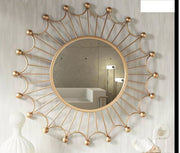 Aesthetic hanging wall mirror room decor