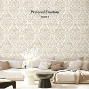 Steps Modern Damask Wallpaper
