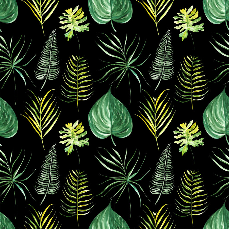 Green Yellow Multi Leafs Self Adhesive Sticker For Cabinet