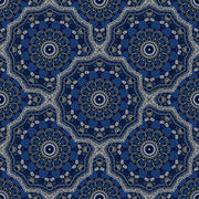 Blue White Mandala Art Self Adhesive Sticker For Table