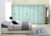 White Lines 3D Art Self Adhesive Sticker For Wardrobe
