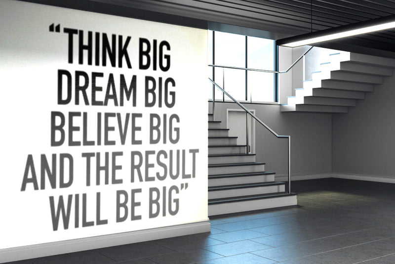 Think Big Motivational Poster Famous Quote Wallpaper Design Vintage  Look Paper Background Royalty Free SVG Cliparts Vectors And Stock  Illustration Image 42914177
