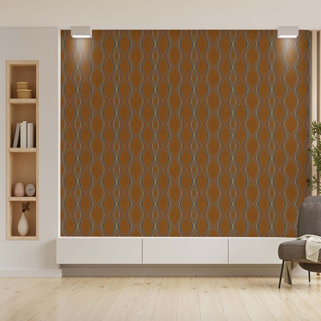 Nyka Graphic Spiral Pattern Wallpaper