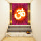 Om With Pink Rays Self Adhesive Sticker Poster